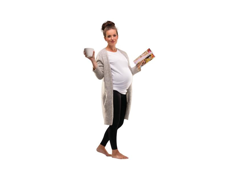 Carriwell Umstands-Leggings Schwarz Gr. L Lange Schwangerschafts-Leggings