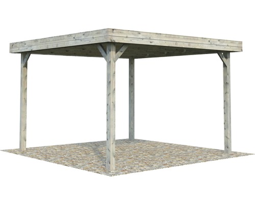 Palmako Lucy Paviljoen 12,2 m² 349 x 349 cm grijs gegrond