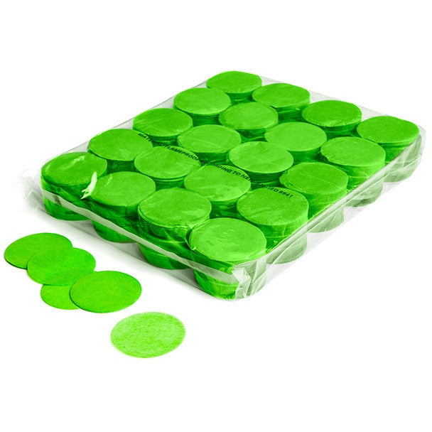 Magic FX CON02LG confetti rond 55 mm bulkbag 1kg Light Green