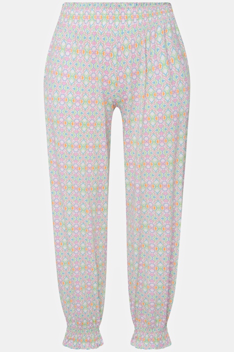Pyjama, Smok-Elastikbund, U-Boot-Ausschnitt, Halbarm