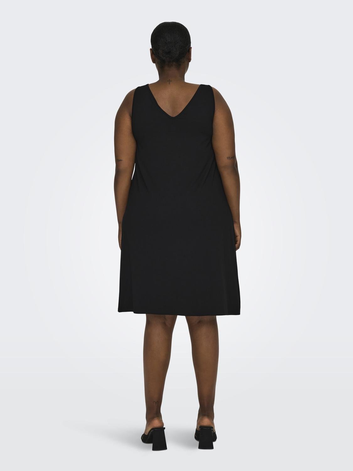 CARSIERA Langes Kleid Black