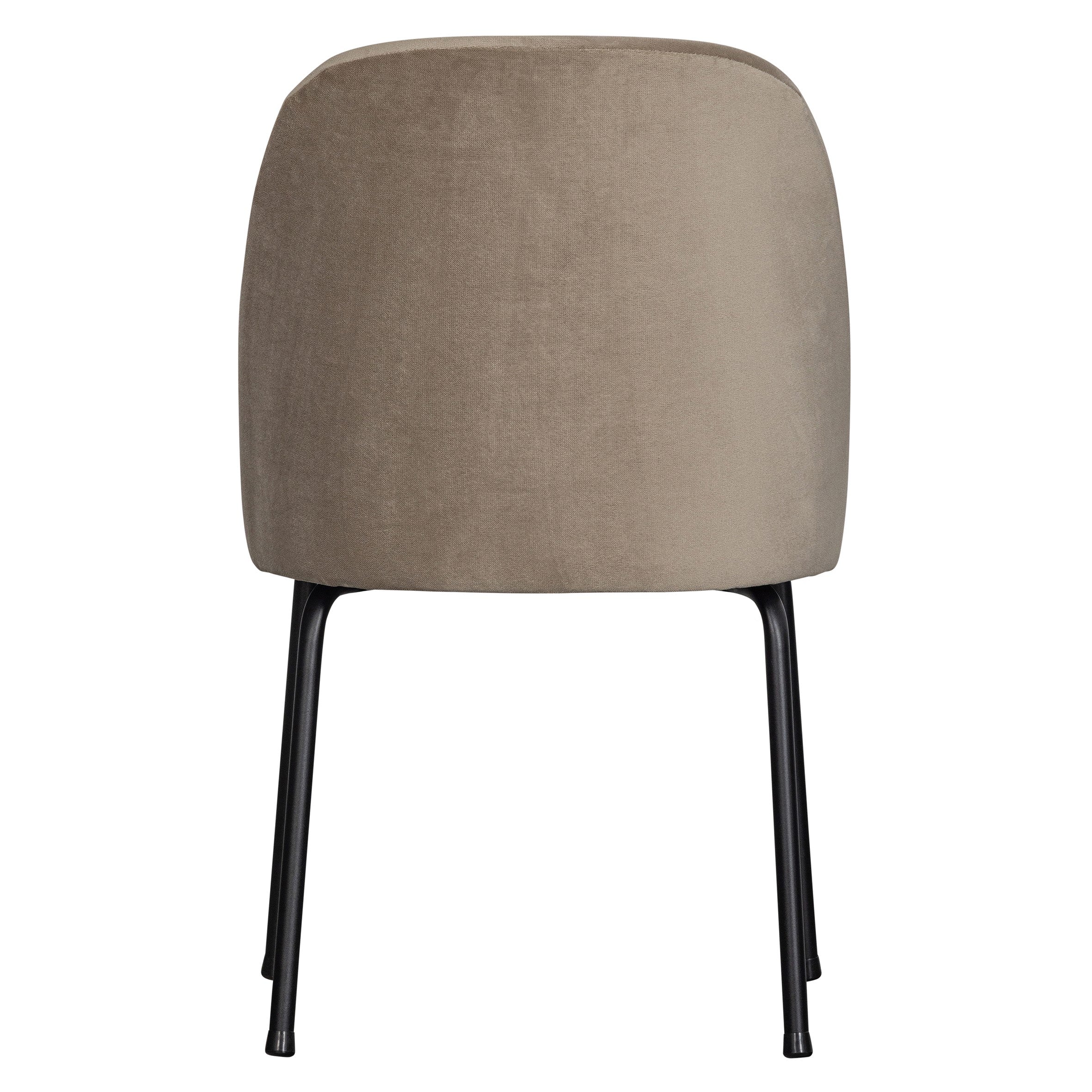 WOOOD Vogue Eetkamerstoel - Fluweel - Taupe