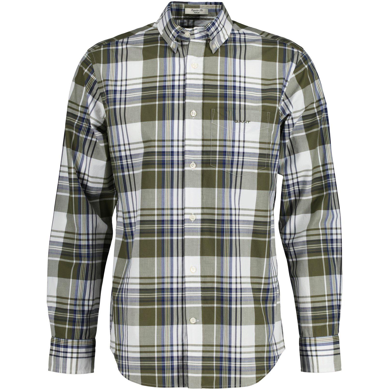 Gant Regular Fit Checked Poplin Shirt