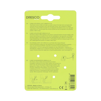 Dresco Urban E-Bike koplamp 40LUX