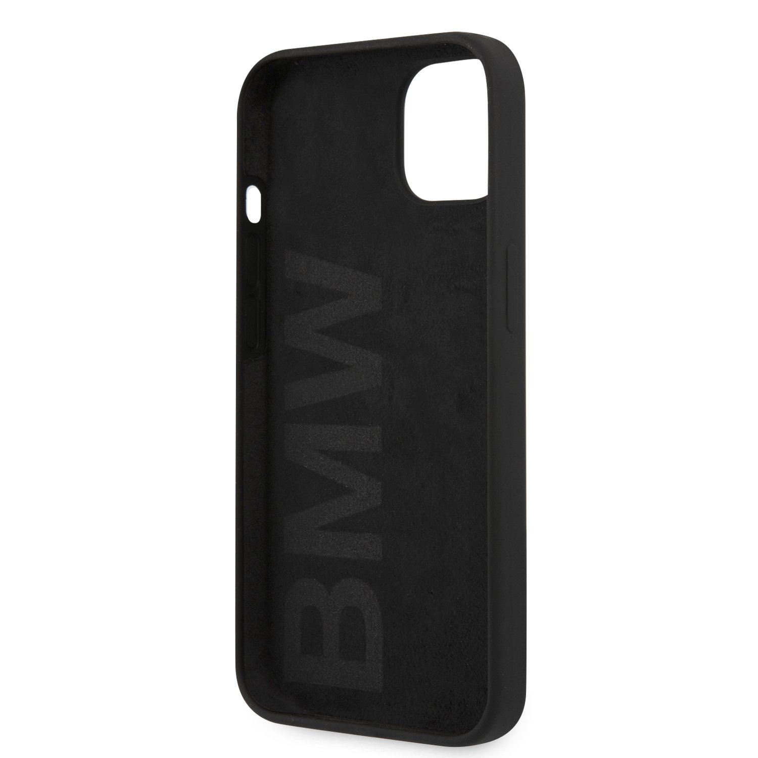 iPhone 13 Silikon Hardcase Hülle Big Logo (BMHCP13MSLBLBK) - Schwarz