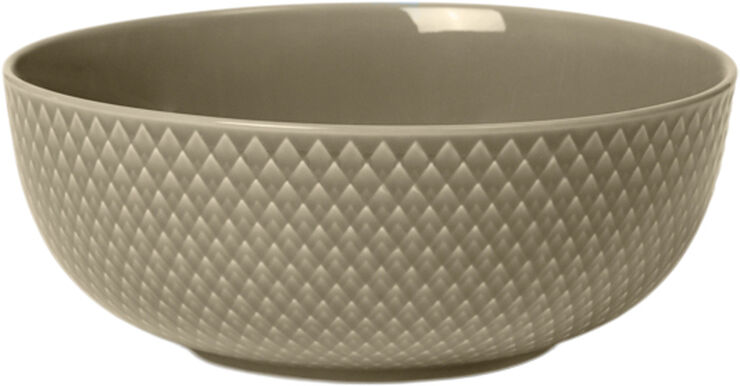 Lyngby Porcelæn Rhombe Earth Skål Ø15. 5 cm clay Brun