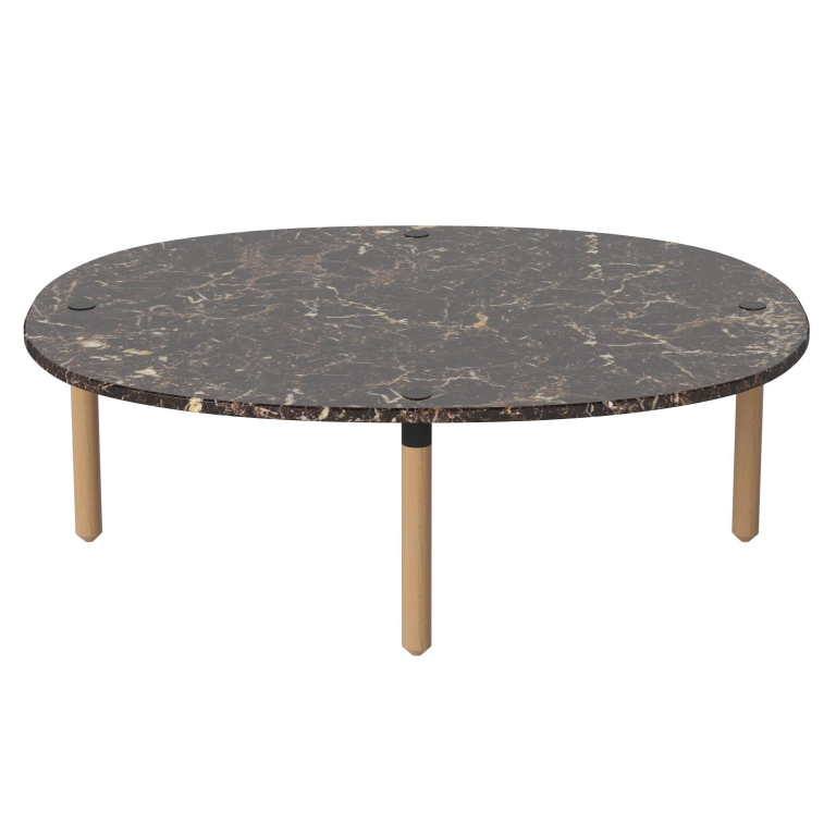 Bolia Tuk salontafel medium H27 bruin marmer