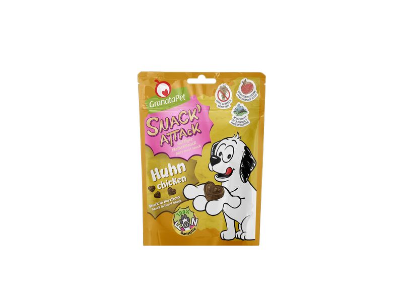GranataPet Snack' Attack Huhn 100g Ergänzungsfuttermittel für Hunde
