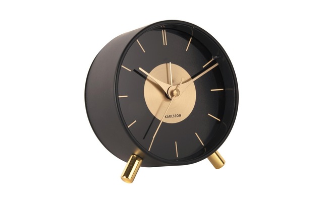 Karlsson Wecker »Gold Disc Gold/Schwarz«