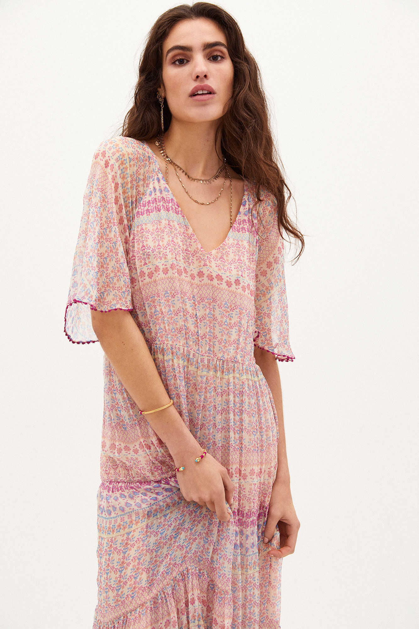 Vestido midi estampado Claudia - Vários modelos