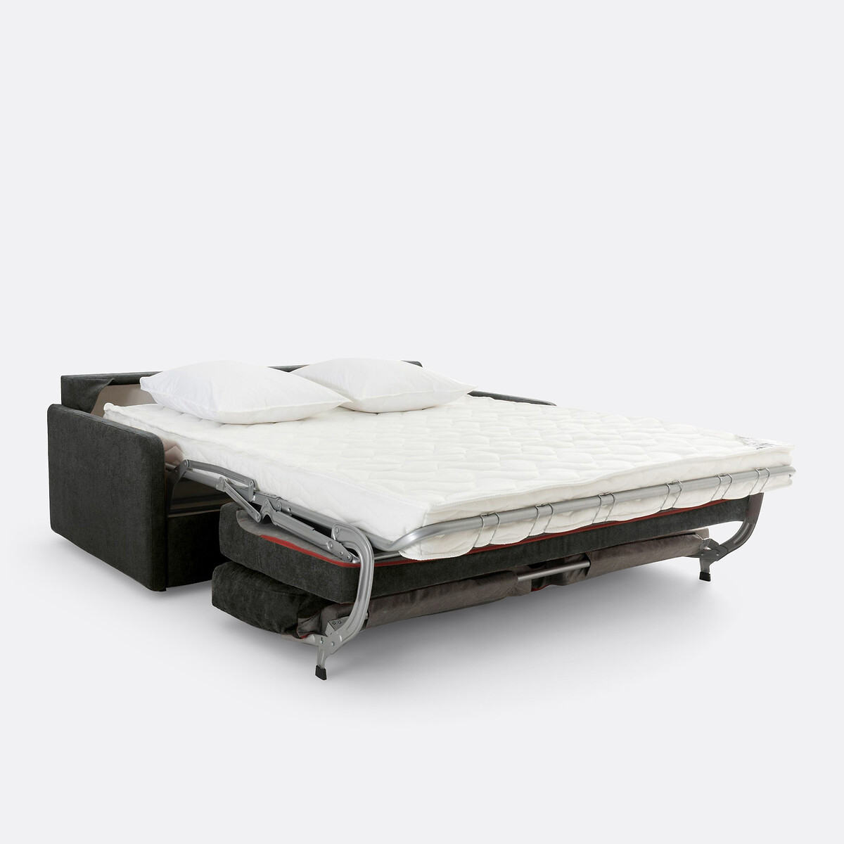 LA REDOUTE INTERIEURS<br>Cama alta, tecido texturizado, Bultex Marta
