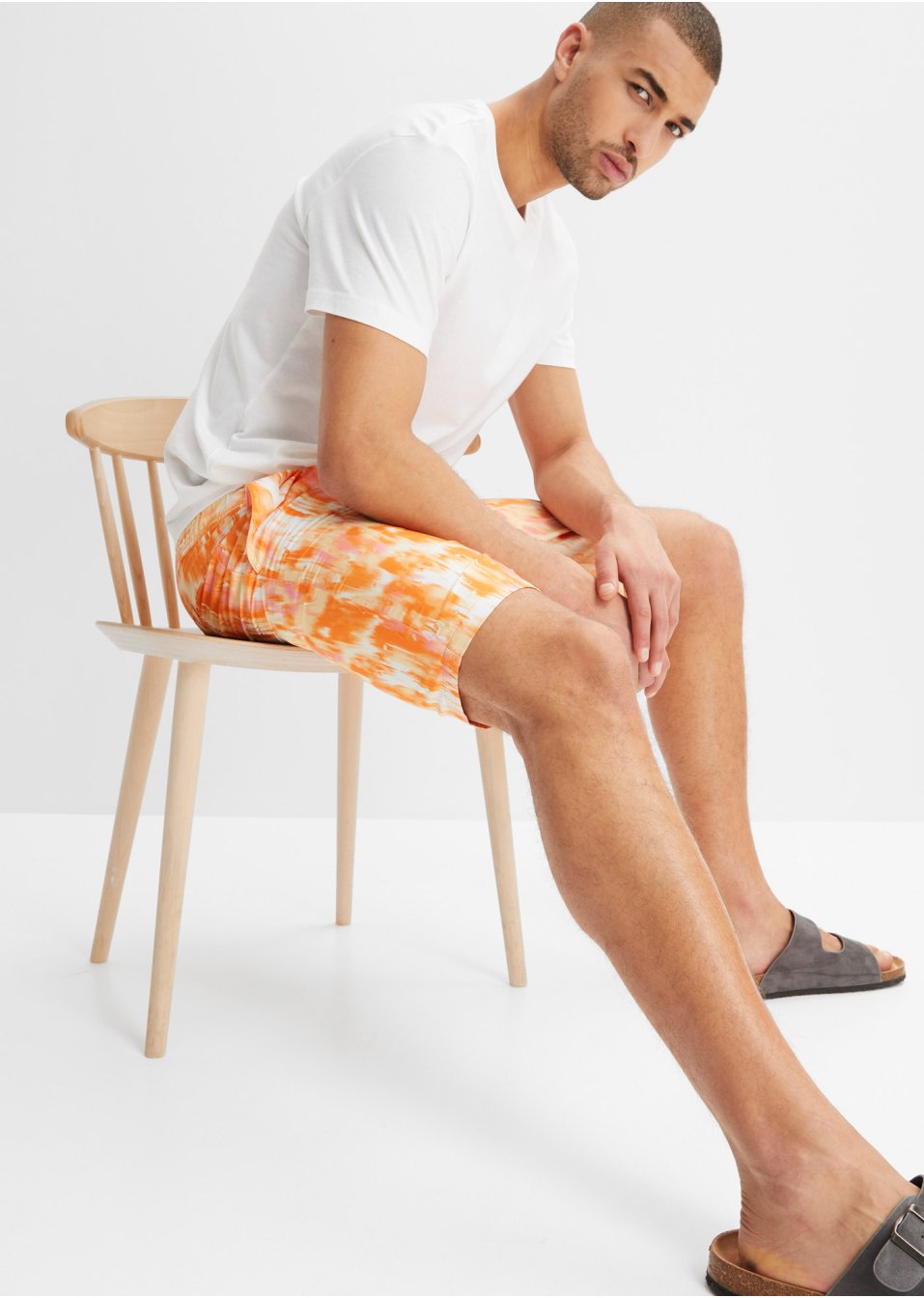 Bermuda de plage en polyester recyclé, Regular Fit