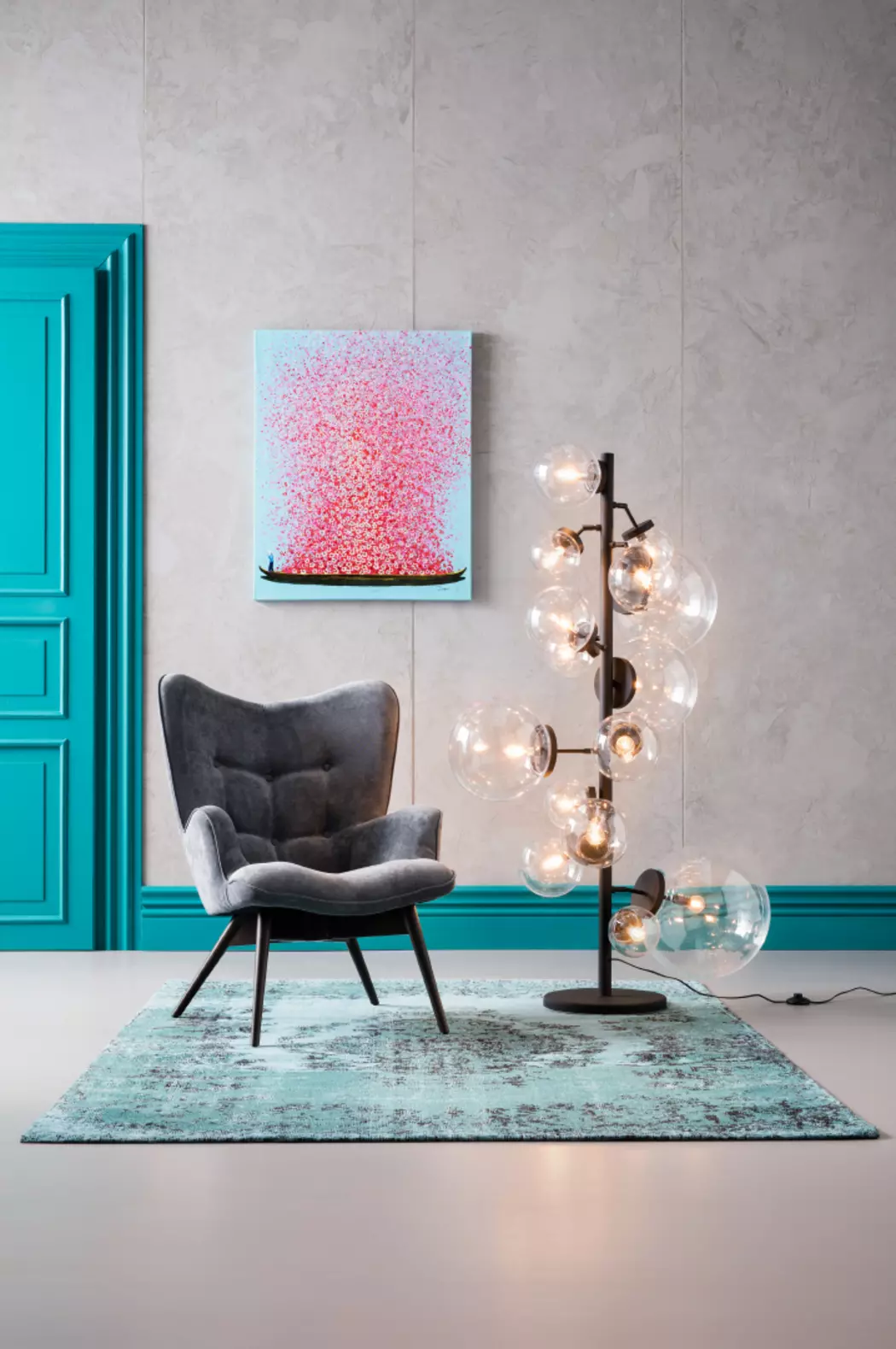 Wandbild 100 x 80 cm Touched Flower Boat