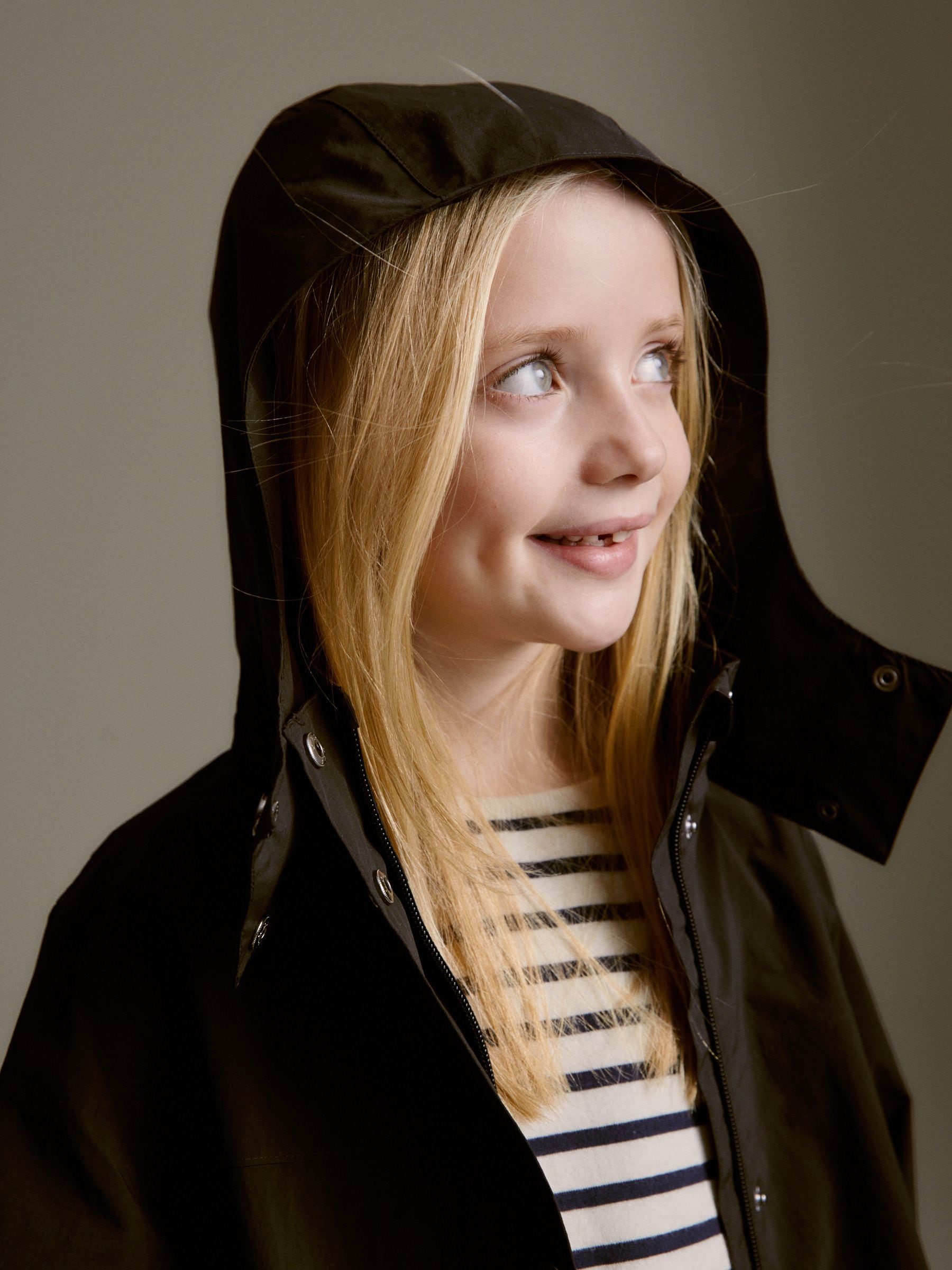 Zwart - Waterdichte Cagoule-jas (5-16jaar)
