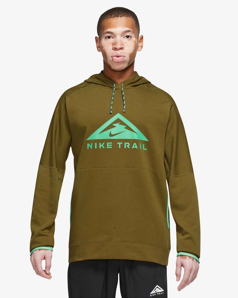 Sweat à capuche de trail Nike Trail Vert pour homme