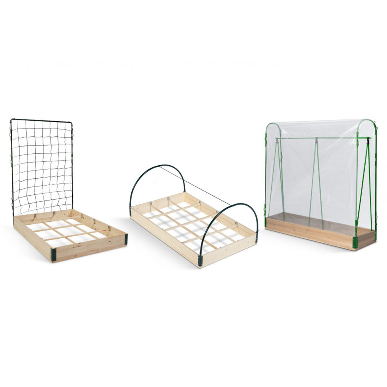 Pratik Garden Serre de potager Aroma Modula Tomato bois naturel/vert/noir - 115x80x54 cm