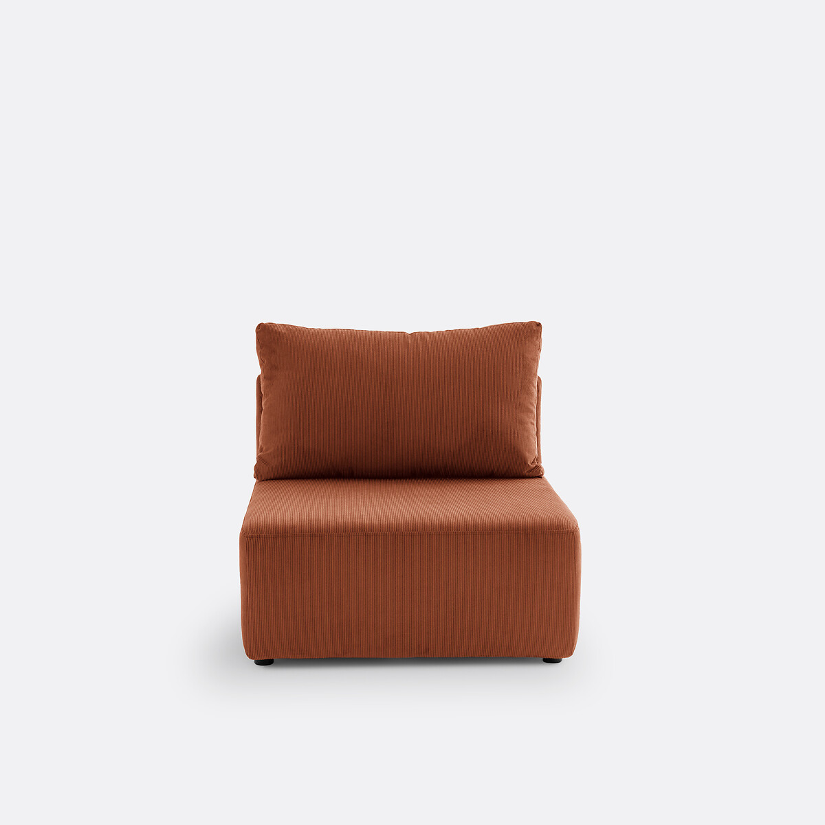 LA REDOUTE INTERIEURS<br>Sofá modular canelado de veludo, Monica