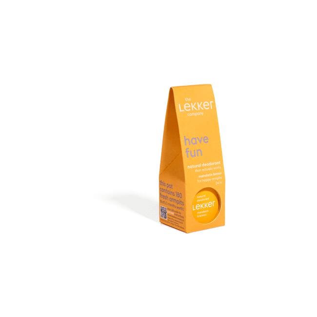 The Lekker Company Mandarijn & Citroen Deodorant Crème 30 gram