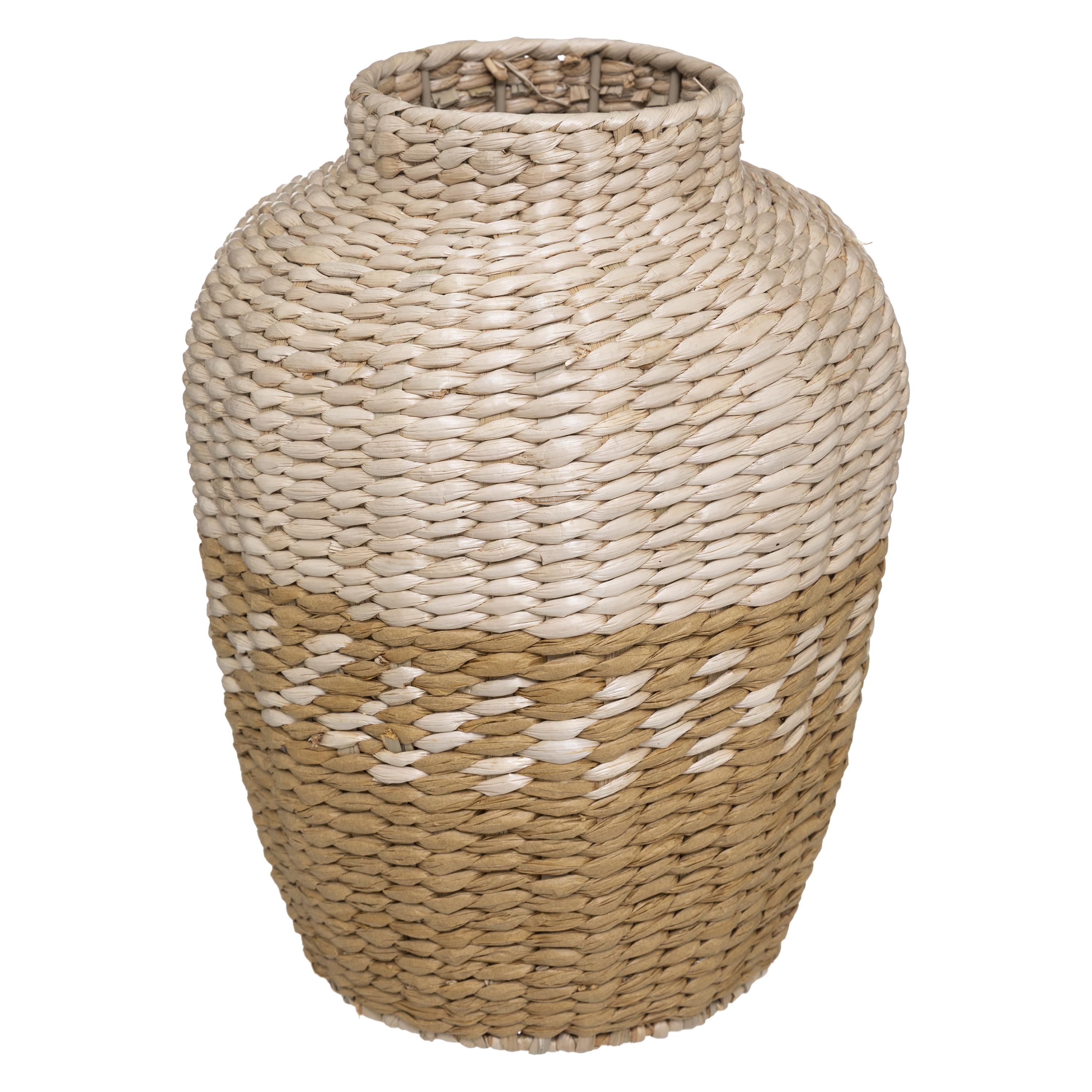 VASE NATUREL BICOLORE CARMEN D.25X32CM