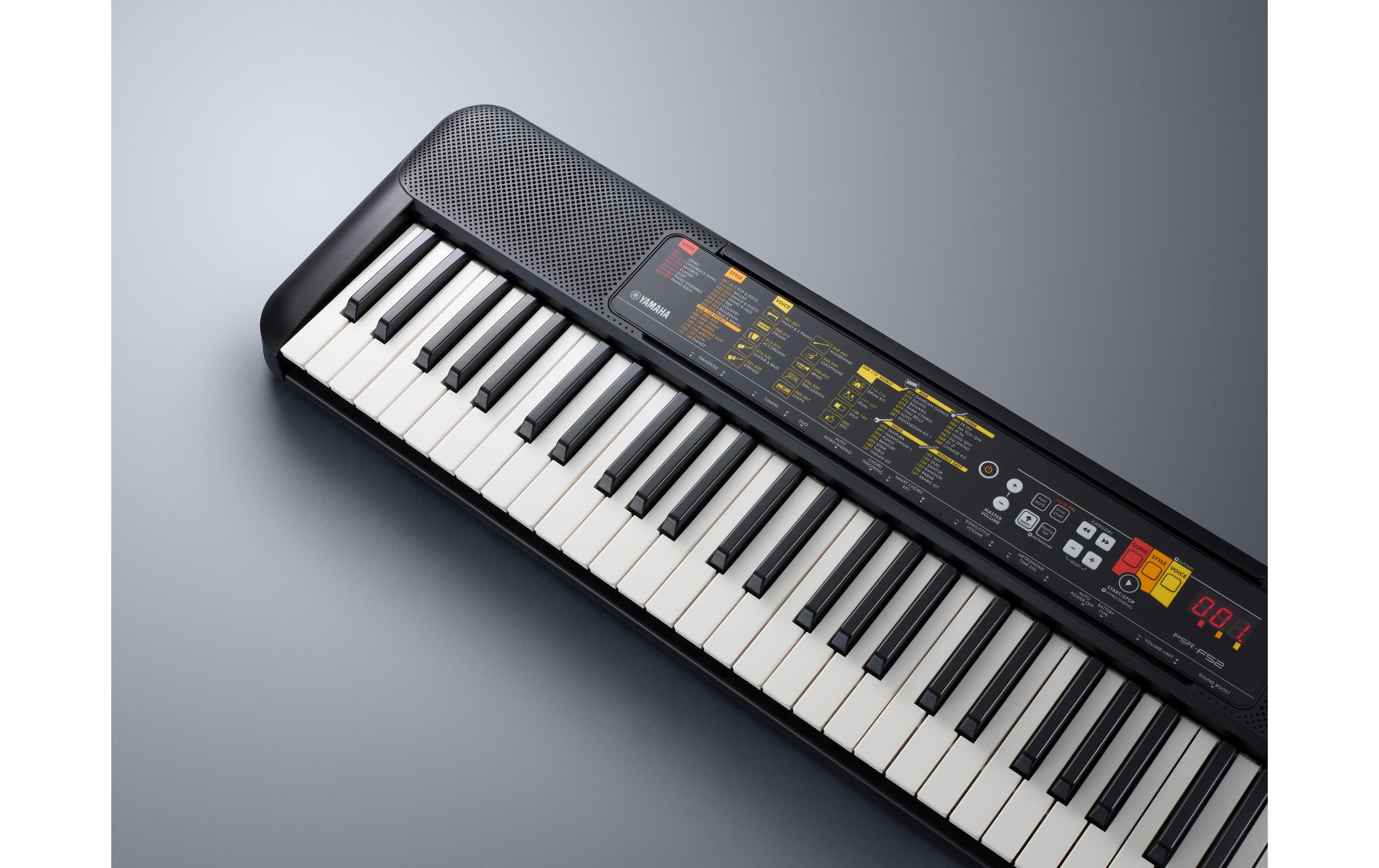 Keyboard PSR-F52<br>Tragbares Keyboard für den Einstieg in die Musik