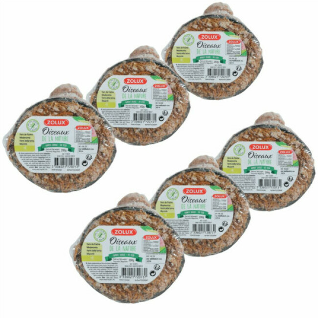 Demi coco avec graisse et vers de farine Zolux