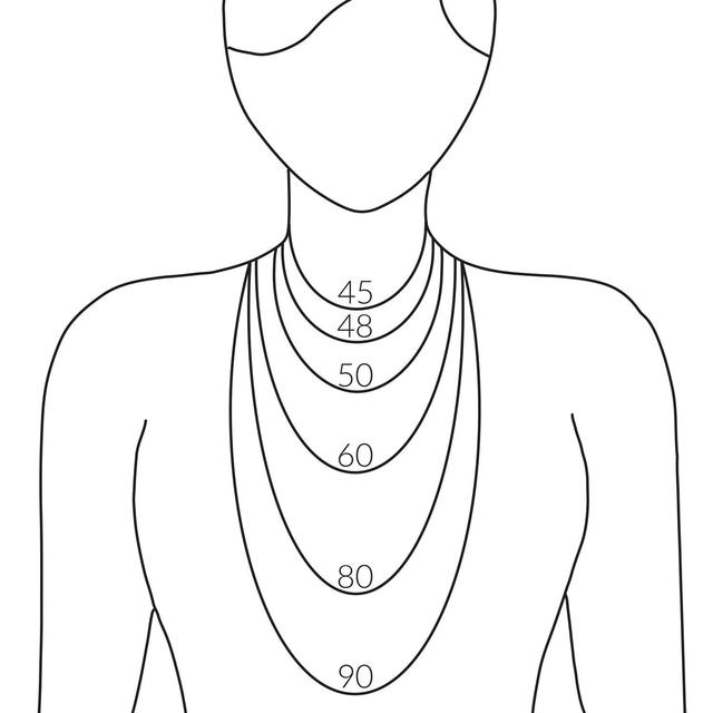 Brillant-Collier, feines Weiß, 0,50 ct., Gold 585