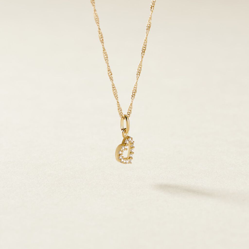 Pendentif Or Jaune Oxyde