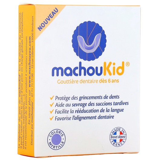 Machoukid gouttière dentaire enfant - Succion tardive, bruxisme