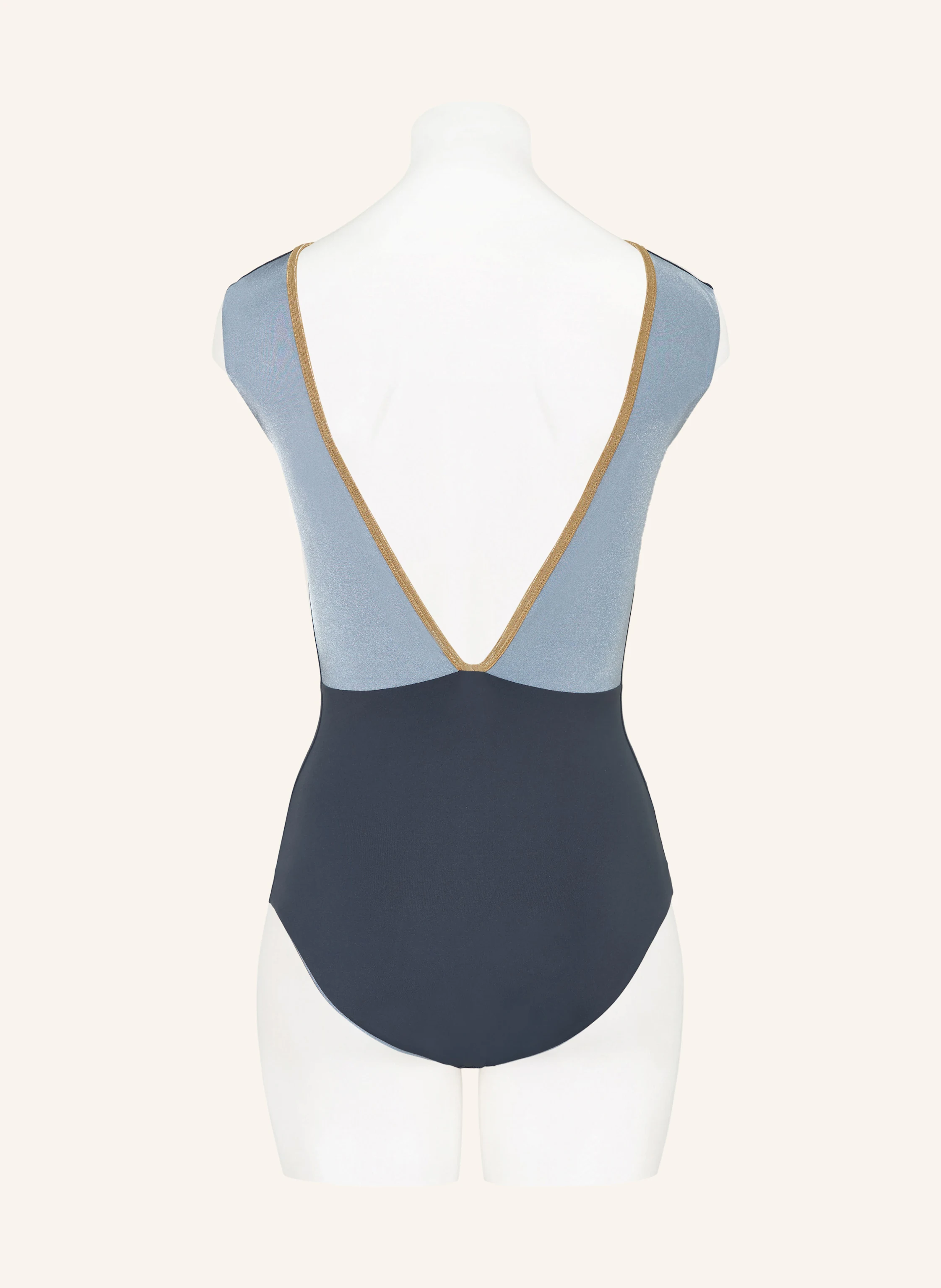 MYMARINI High-Neck-Badeanzug SEABODY SHINE zum Wenden mit UV-Schutz 50+