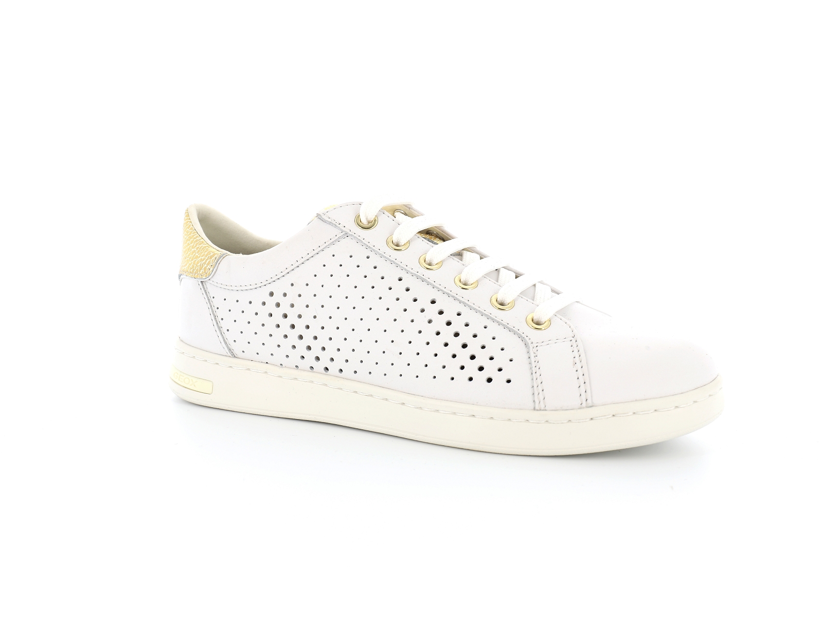 Geox-D JAYSEN D151BB Cuir Blanc-Or