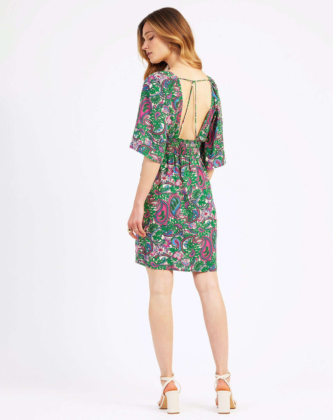 An'ge Robe Oliza vert/multicolore