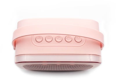 Lalarma Karaokesett med LED-lys & 2 Mikrofoner, Rosa