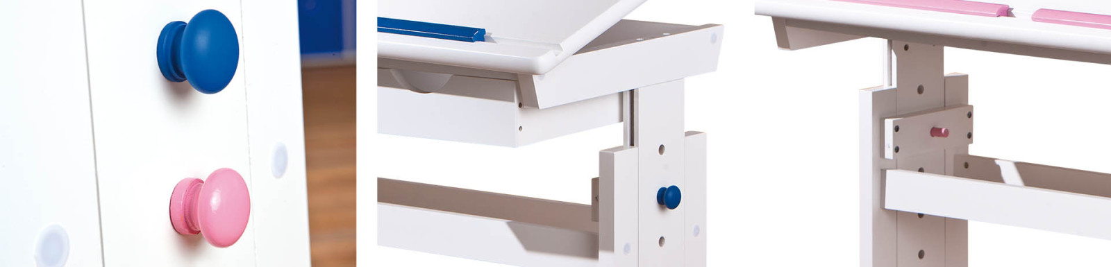 Schreibtisch BARU - weiß - 109x55 cm
