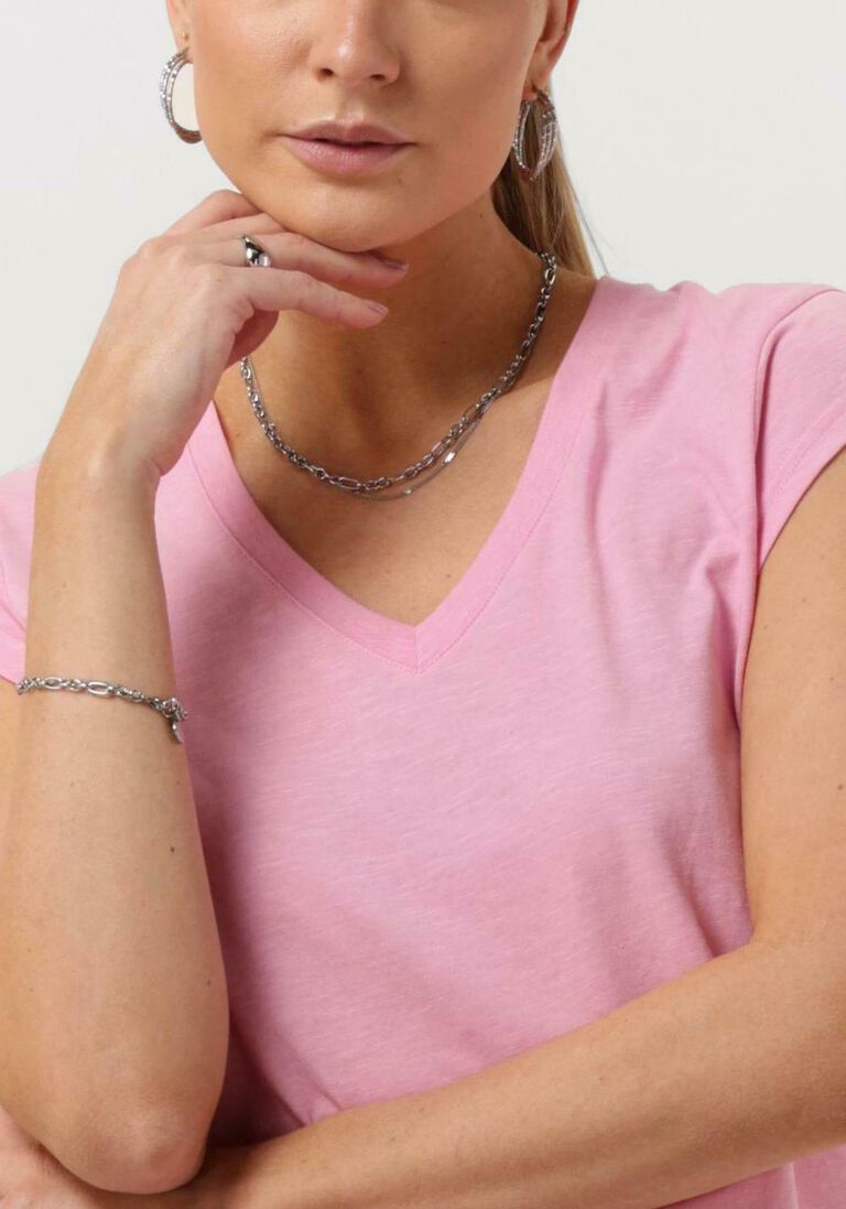 CC HEART roze cc heart t-shirt cc heart basic v-neck t-shirt