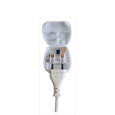 Powerconnections PC8338-BK-R-3A Europlug CEE7 - UK adapter