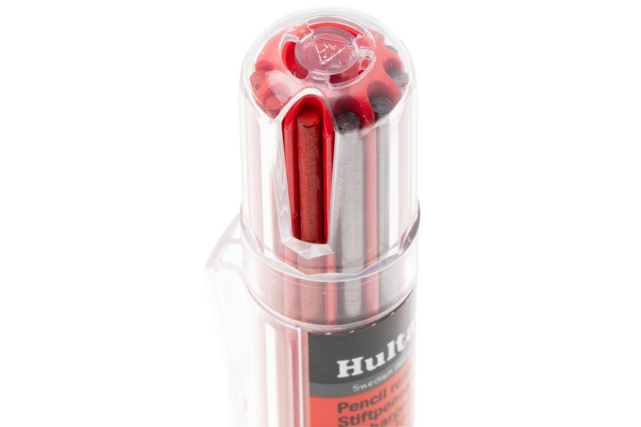 Hultafors Dry Marker Refills 650120 grafiet grijs rood geel, mechanisch potlood navulling, 10 stuks