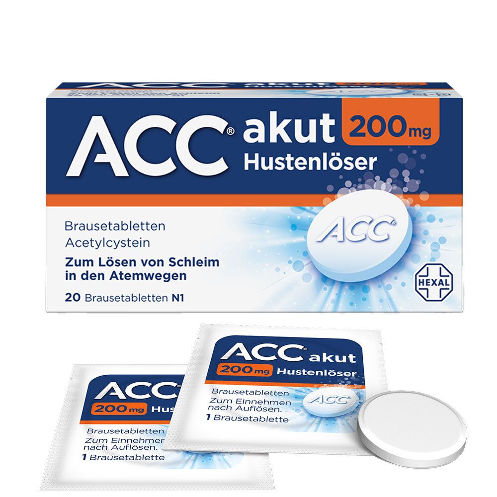 ACC® akut 200 mg Hustenlöser - Jetzt 20% Rabatt mit dem Code 