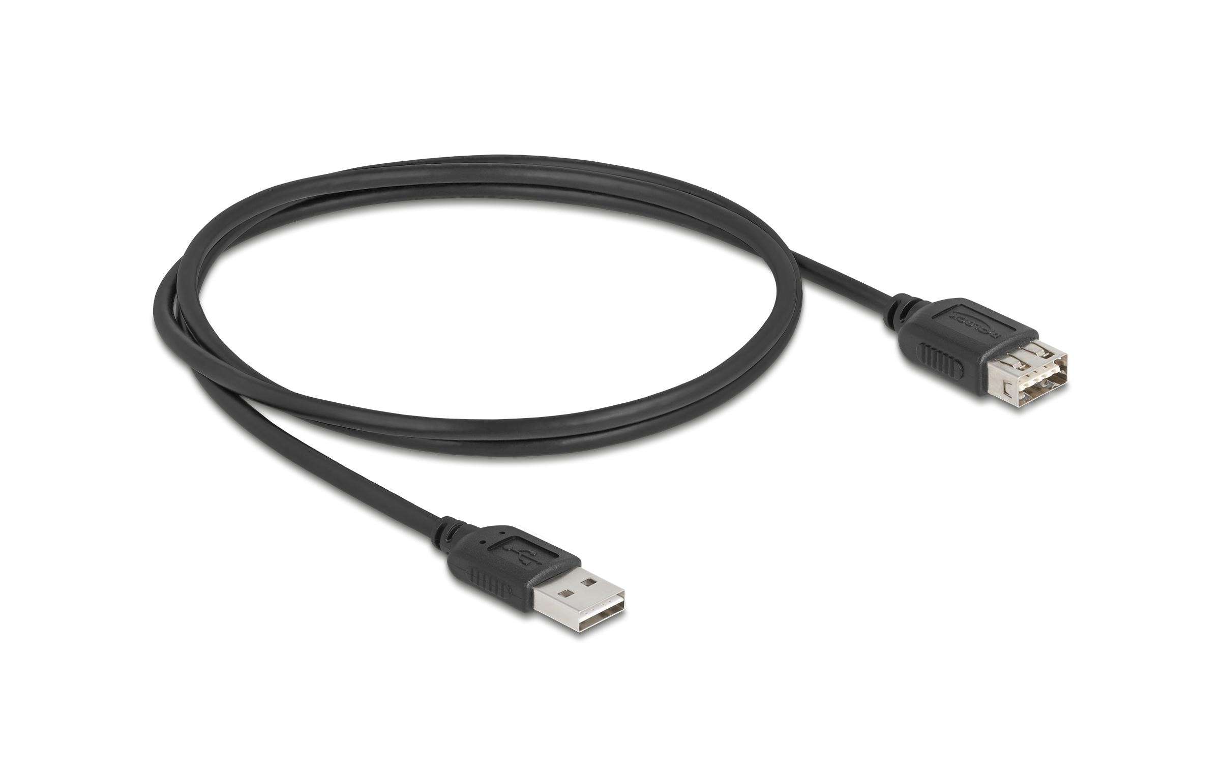 USB 2.0-Verlängerungskabel USB A - USB A 1 mKompakte Lösung für USB Erweiterung