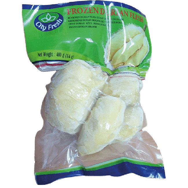 City Fresh Bevroren Durian Vlees met Zaad 400g