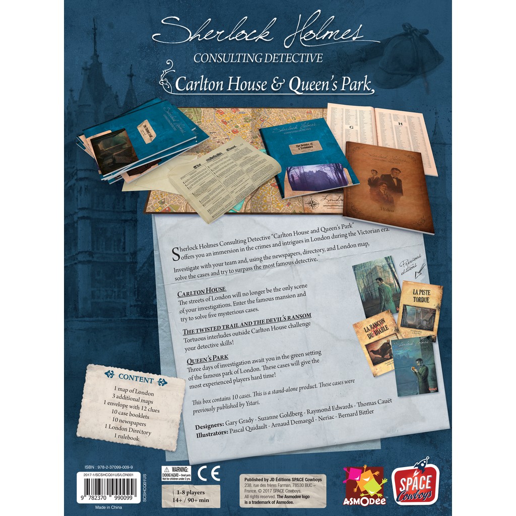 Sherlock Holmes : Consulting Detective - Carlton House & Queen's Park