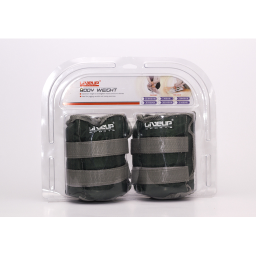 Conjunto de tornozeleiras com peso de 2 kg