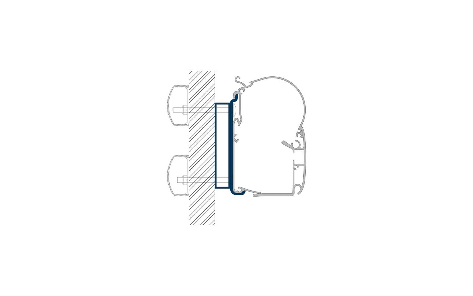 Dometic PW-ADAPT Adapter für Wandmarkisen PW 1100, PW 1500 & PW 3800 3.0m