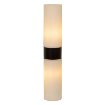 Lucide badkamer wandlamp 2-lichts Jesse IP44 zwart