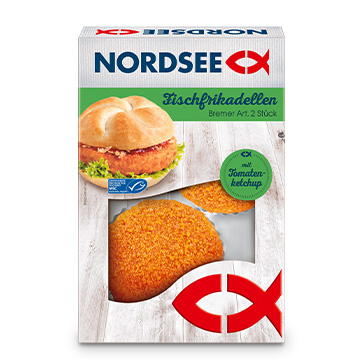 Fischfrikadellen Bremer Art mit Tomatenketchup