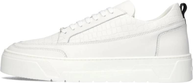 Antony Morato Sneakers van leer met labeldetail model 'FLINT'