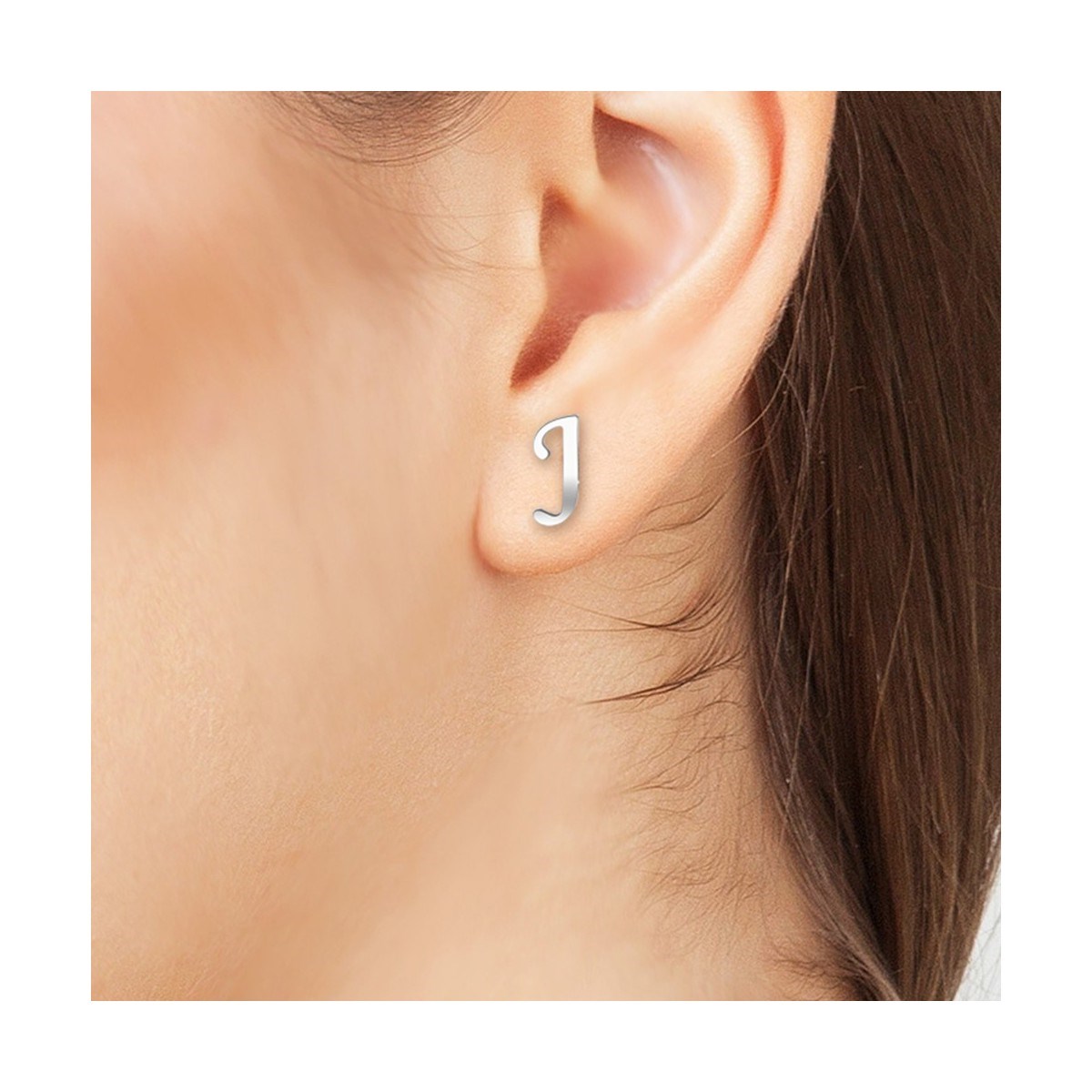 Boucles d'oreilles lettre J par SC Bohème
