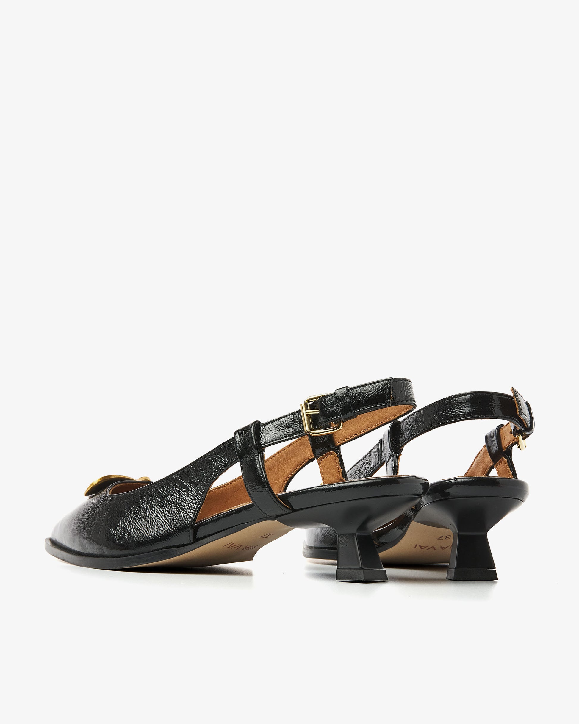 VIA VAI zwarte slingbacks Lea Imani