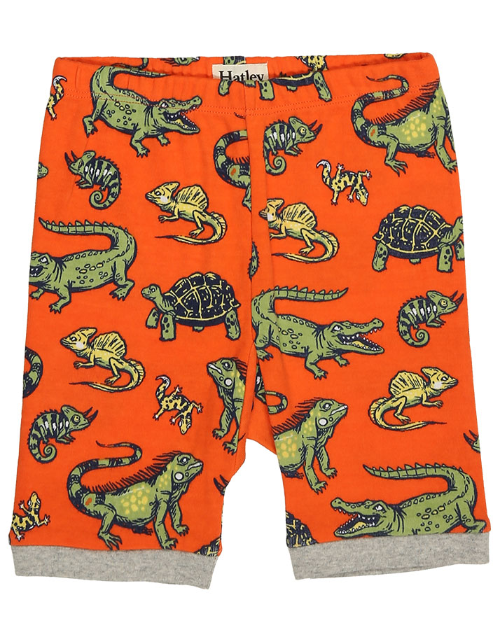 Schlafanzug AQUATIC REPTILES kurz in orange