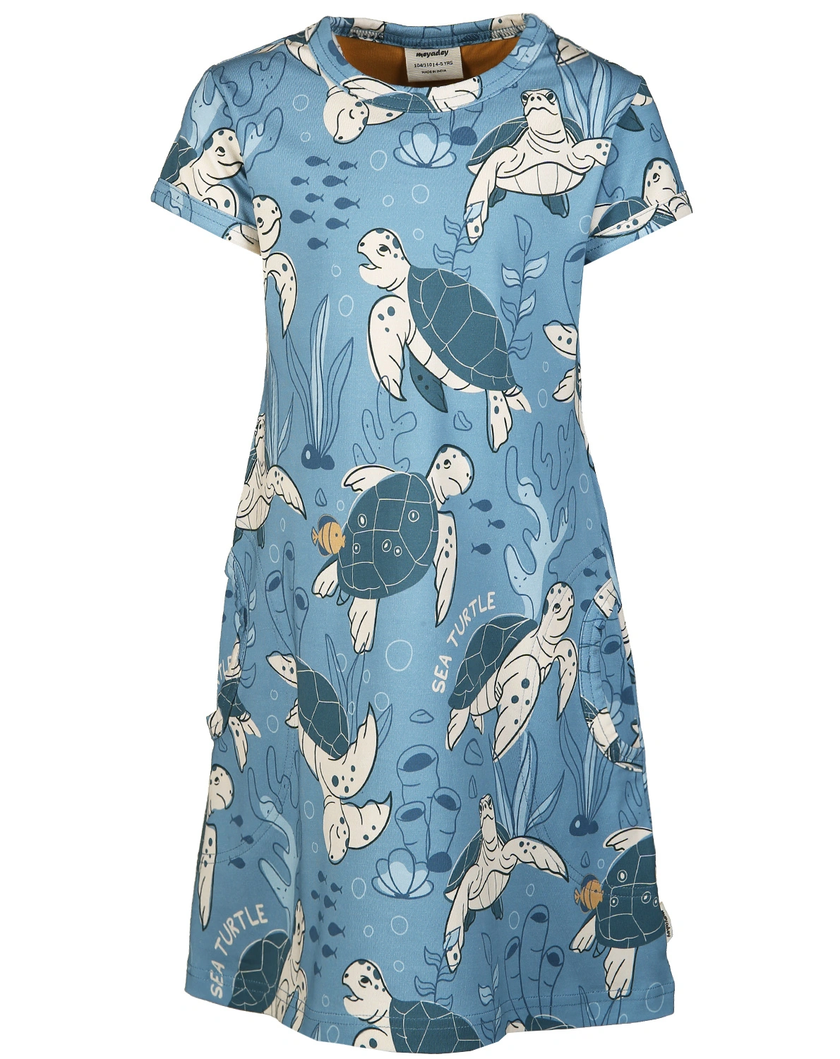 Kurzarmkleid TURTLE TIDE in blau