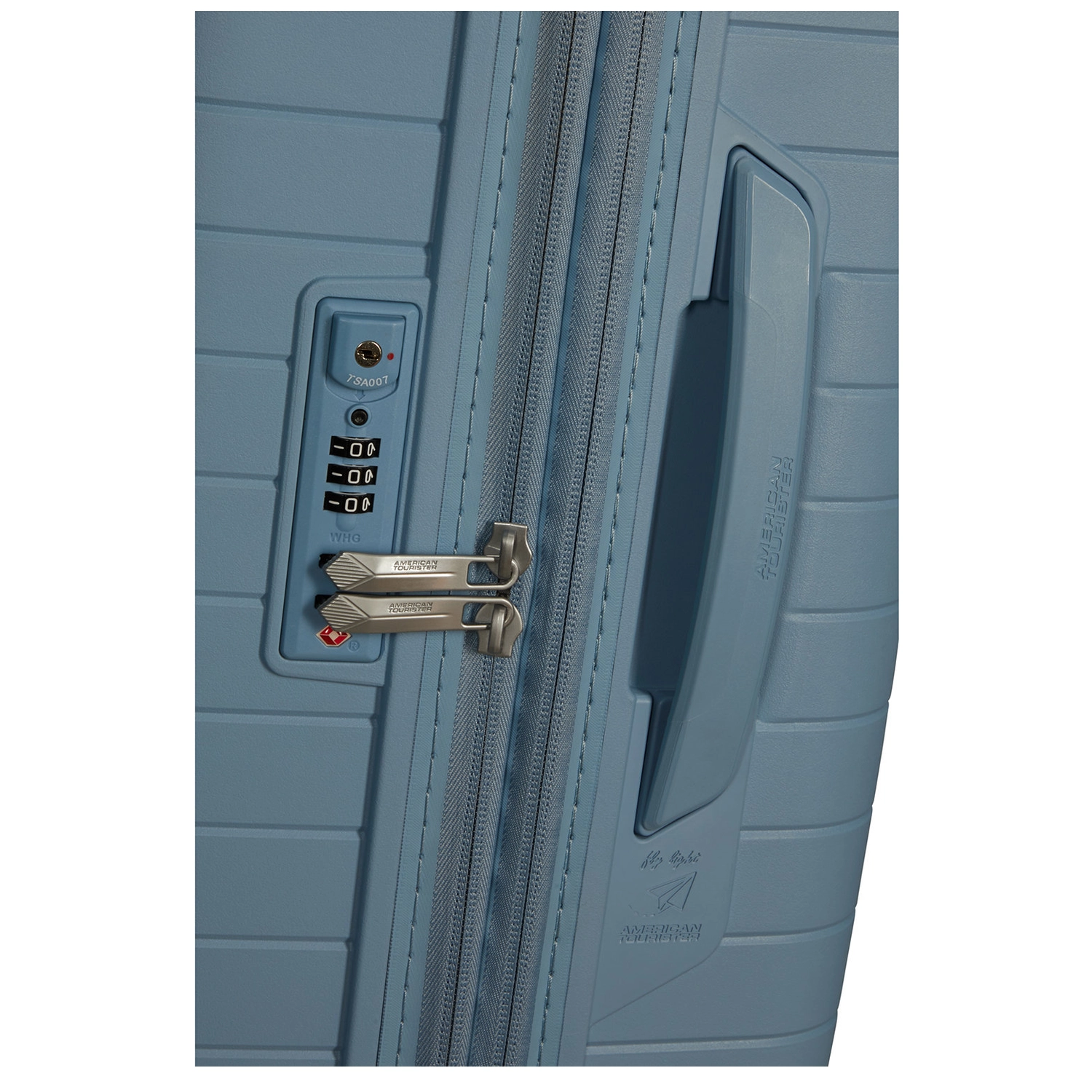 American Tourister Fastforward Spinner 78 EXP Steel Blue